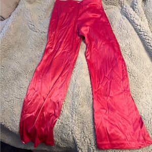 Vibrant pink Satin Pants